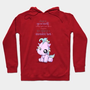 Be Yourself Unicorn Hoodie